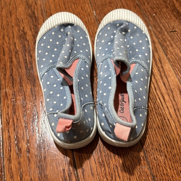Cat & Jack girls polka dot slip on sneaker size 10 - Picture 4 of 9